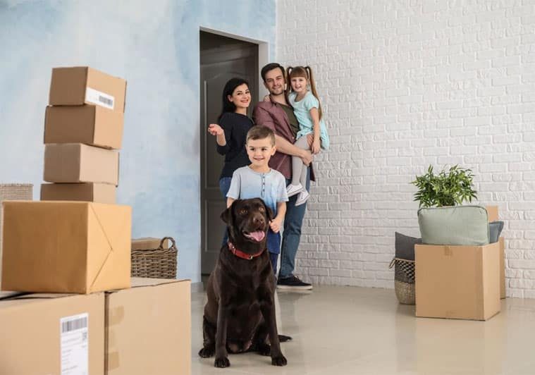 Family Moving In The New House — The Removals Group in Burleigh Heads, QLD